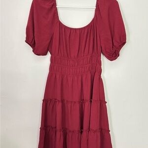 Elegant Red Women's Dress